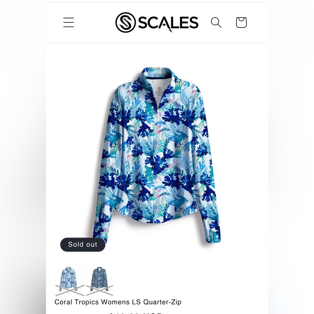 SCALES GEAR
CORAL TROPICS WOMENS LS QUARTER-ZIP